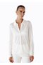Extrafine Merino Wool Blend Knit Shirt Ecru - 4