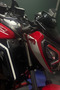 White Color Bull Energy Detailed Headlight Eyebrow Sticker Decal (Right and Left) for Tvs Raider