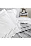 Home Pavia Chenille Bedspread Duvet Cover Set 7 Pieces-Grey - 6