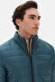 Ds Damat Slim Fit Green Windproof Fiber Filled Inflatable Jacket - 4