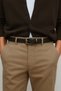 Norton Genuine Leather Men's Belt with Antique Gold Buckle