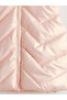 Pink Hooded Girl's Puffer Vest - 3