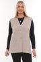 Women's Mercerized Pocketed Buttoned Rolax Knitwear Seasonal Mother's Vest