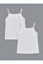 Shining Store's Glittering Choices Square Roba Collar Rope Strap Girls' Undershirt 2-Pack - 2