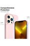 iPhone 13 Pro Case, 6.1 inch Slim Liquid Silicone, 3-Layer Full Coverage, Chalk Pink - 7