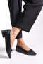 Celeste Alba Orthopedic Women's Pointed Toe Ballerinas 0012502 Black Skin - 4