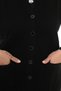 Steel Knit Buttoned Pocketed Knitwear Winter Thick Mother Knit Vest - 4