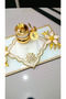 Cocktail Napkin Holder with Stone 3 Pieces - 3