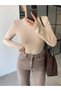 Vatkali Bicycle Neck Beige Bodysuit - 2