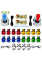 مجموعة Arcade 2 Player Zero Delay Kit Mando Arcade USB Encoder إلى Pc Rasberry Pi Happ زر ضغط Joysti... - 2