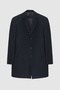 Slim Fit Lacivert Palto - 5