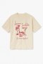 Oversize Beige Women's Bachelorette Hen Party Printed T-Shirt