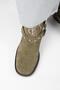 (Lukka) Women's Genuine Leather Biker Trock Khaki Boots - 8