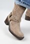 (Lukka) Women's Genuine Leather Biker Trock Mink Boots - 4