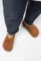 (Jana) Women's Genuine Leather Flat Platform Tan Slippers - 7