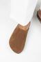 Ruzqahi Women's Leather Genuine Leather Flat Sabo Tan Slippers - 8