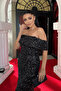 Sequin Fabric Boat Neck Pencil Dress - Black - 4