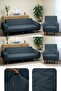 Jacquard Thick Croquet Fabric Elastic Sofa Cover Set 3+3+1+1 Non-Slip Washable Couch Cover