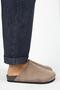 Ruzqahi Women's Leather Genuine Leather Flat Sabo Mink Slippers