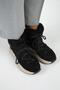 (Solon) Women's Genuine Leather Fur Lined Lace-Up Black Boots - 3