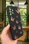Samsung Galaxy A13 Compatible Orange Butterfly Patterned Silicone Shock-Absorbing Classic Protective Rubber Case - 3