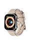 1/8 Generation Apple Watchband Sport Band Solid Pink Silicone Strap for Apple Watch 45 mm - 3