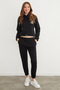 3 Yarn Teddy Bear Embroidered Hooded Jogger Tracksuit Set