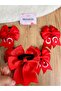 Red Turkish Flag April 23, May 19, October 29 Bayram 2-Piece Elastic Buckle Set - 2