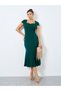 Sweetheart Neck Mermaid Hem Bodycon Midi Dress