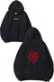 Girls Dont Cry Design Printed Oversize Black Hooded Sweatshirt