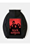 Black Sabbath Printed Cotton Long Sleeve Ribbed 3-Ply Hooded Rock Sweatshirt
