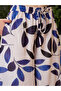 White Leaf Print Tube Top and Pants Co-Ords - 7