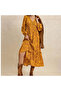Floral Midi Dress with Long Sleeves - 6