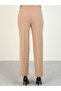 Solid Mid Rise Regular Fit Trousers with Pintuck Detail - 4