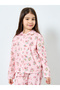 Girls Floral Print Shirt and Pyjama Set - 3
