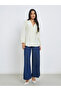 Solid Balloon Sleeve Buttoned Blouse - 2