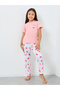 Girls Pink Cupcake Print T-Shirt and Pyjama Set