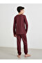 Boys Red Slogan Print T-Shirt and Pyjama Set - 5