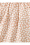 Girls Floral Print Cotton Top with Ruffle Collar - 6