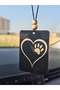 Plastic Heart and Paw Friendly Car Interior Rearview Mirror Ornament Gift Auto Accessory - 6