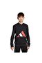 Boys Hooded Sweatshirt With Logo Print - Long Sleeves