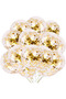 5Pcs Gold Transparent Sequin Balloon Sets