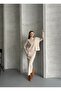 Women's Cotton Circular Neck Skirt Suit - 2