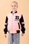 Girl's Plush Quilted College Jacket – Yavruağzı