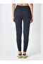 Women's High Waist Double Pockets Transverse Longitudinal Stretch Jogger Leggings Sweatpants - 5