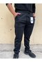 Men's Black Pique Jogger Anti-Pilling Pants Elastic Waist Old School Style - 7