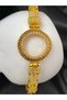Gold Color Non-Tarnish Quarter Slot Bracelet Clamp - 4