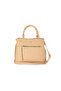 Metallic Logo Handbag with Detachable Strap