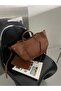 Women's Zippered Wallet Detailed Shoulder Bag Big Dota