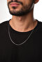 Steel Crushed Men's Necklace 1mm Wrapped Non-Tarnish Chain 60cm - 3